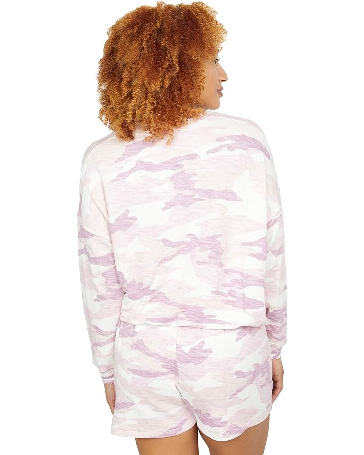 

Толстовка Splendid Camo Bubble Pullover Sweatshirt, цвет Mauve Camo