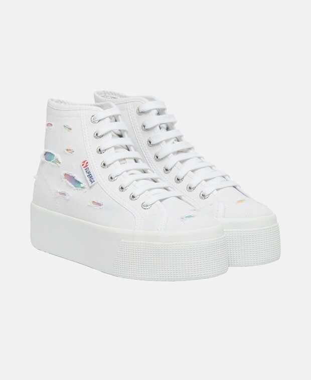 

Кроссовки на платформе Superga, белый