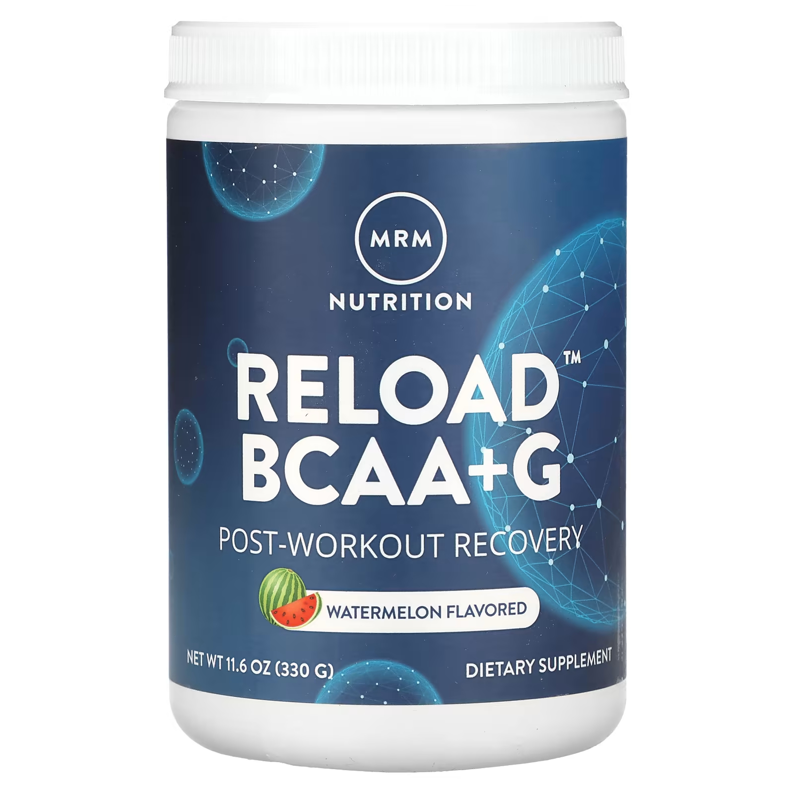 Пищевая добавка MRM Nutrition Reload BCAA+G для восстановления после тренировки, арбуз, 330 г