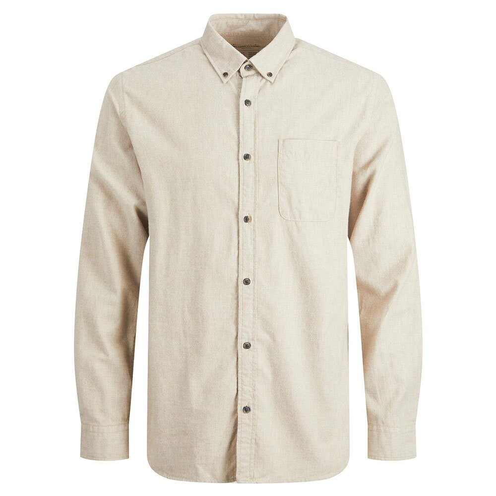

Рубашка с длинным рукавом Jack & Jones Classic Melange, бежевый
