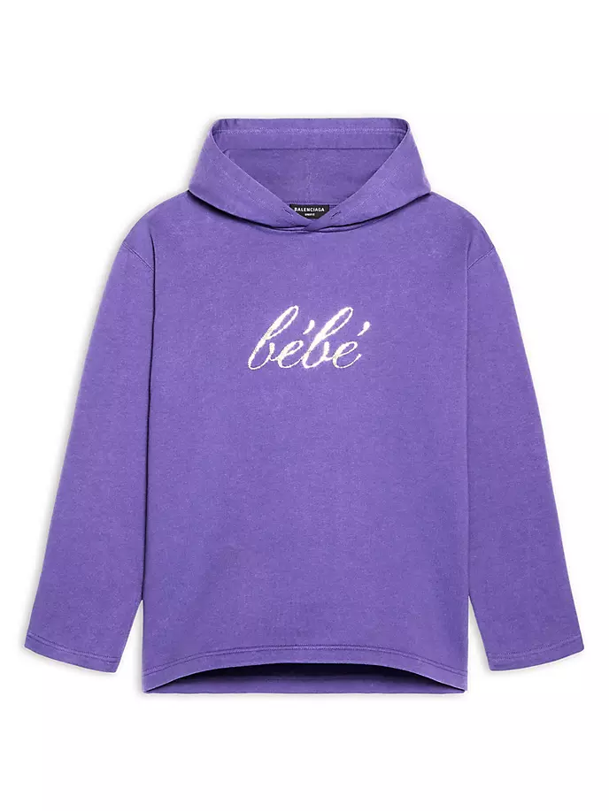 

Укороченное худи Bebé Balenciaga, цвет ultraviolet