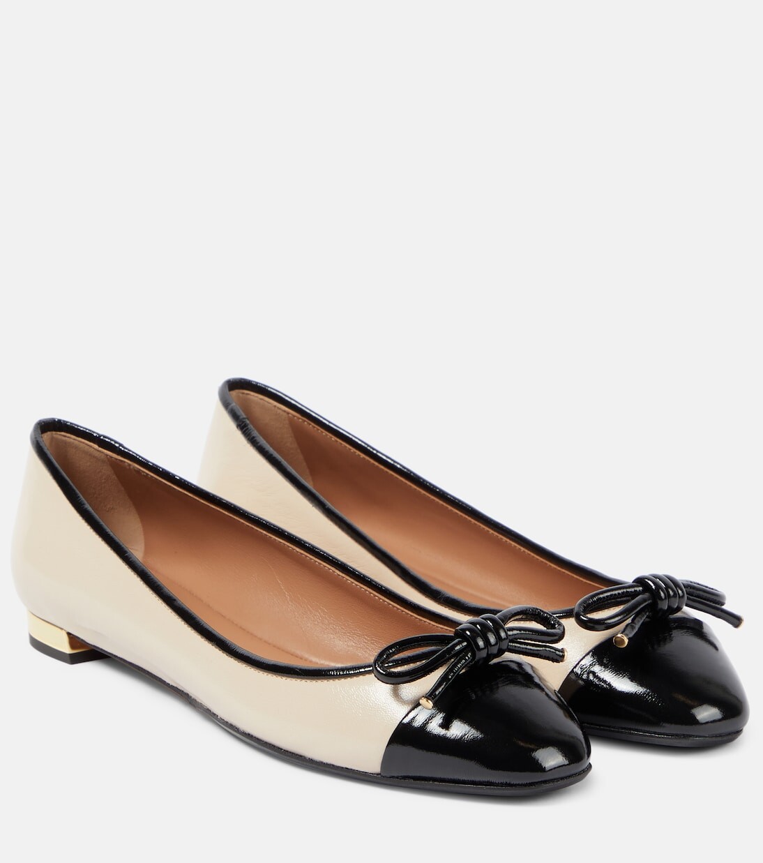 

Кожаные балетки parisina с бантом Aquazzura, черный