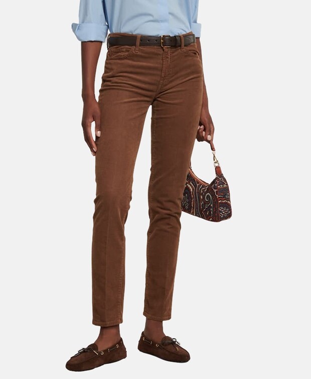

Джинсы скинни 7 for all Mankind, коричневый