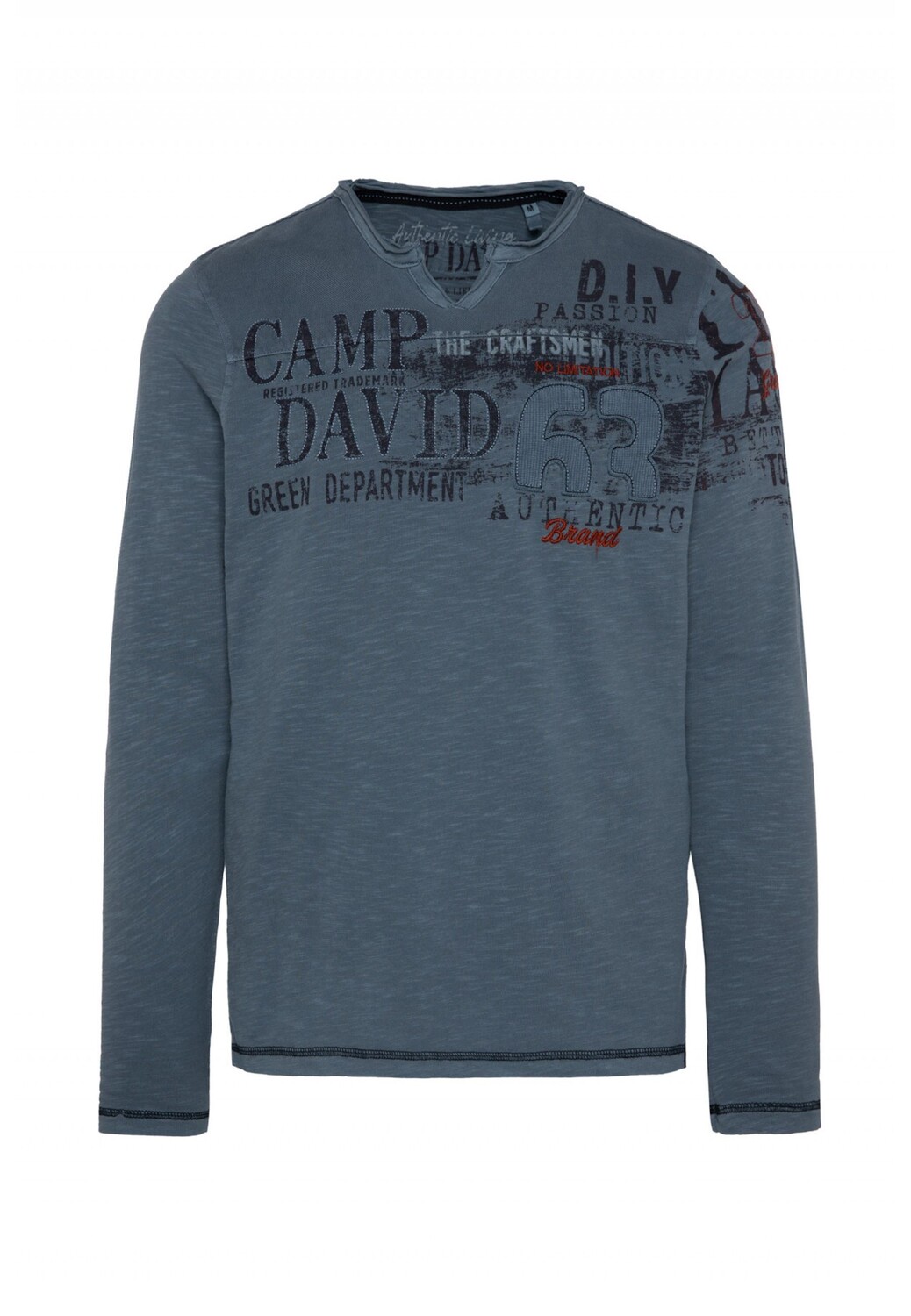 

Лонгслив CAMP DAVID T Shirt 'The Craftsmen', темно синий