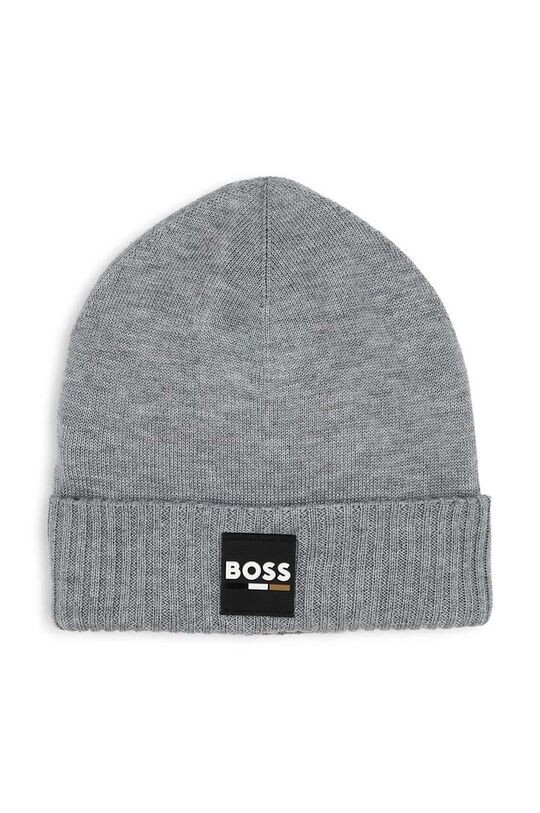

Детская шапка из смесовой шерсти Boss, серый