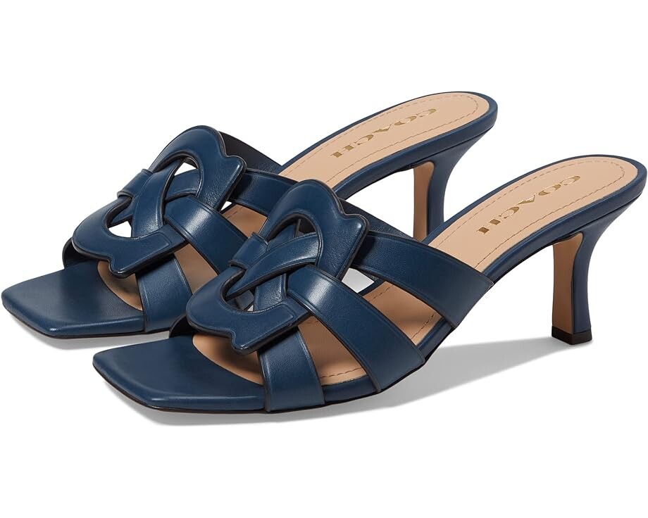 

Туфли COACH Tillie Leather Sandal, цвет Dark Denim