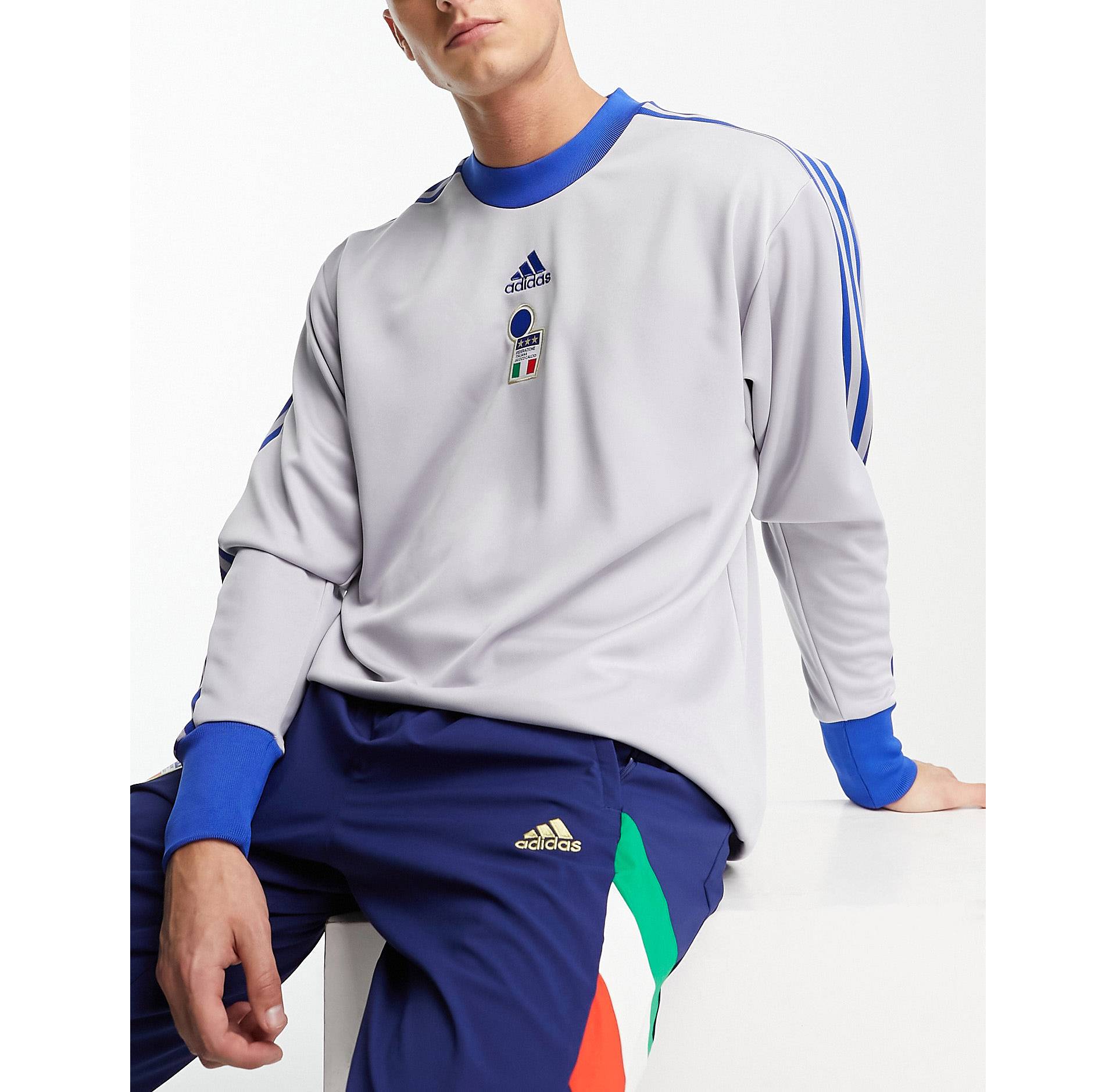 Серая вратарская футболка adidas Football Italy Icons adidas performance