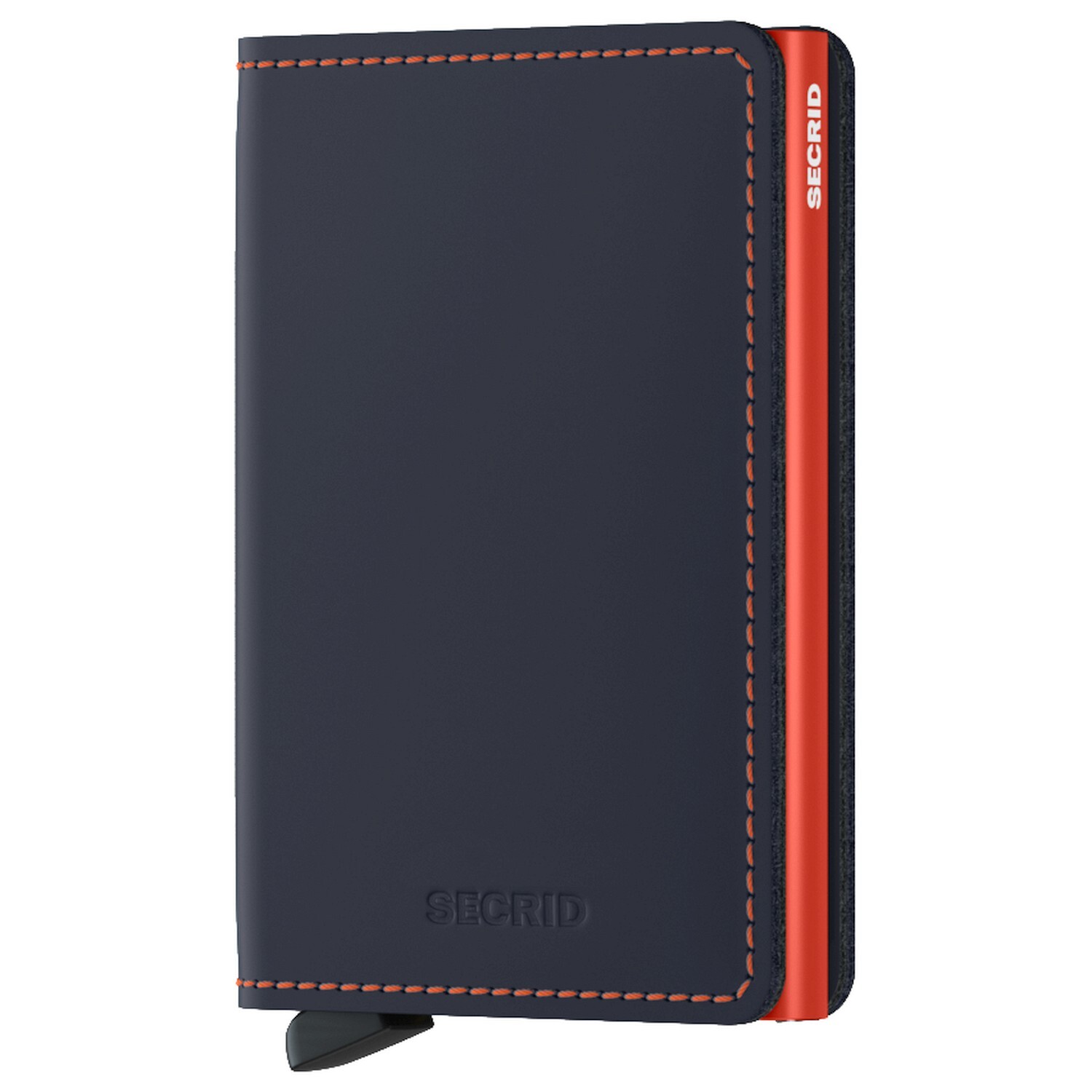 

Кошелек Secrid Matte Slim RFID 6.8 см, цвет night blue-orange
