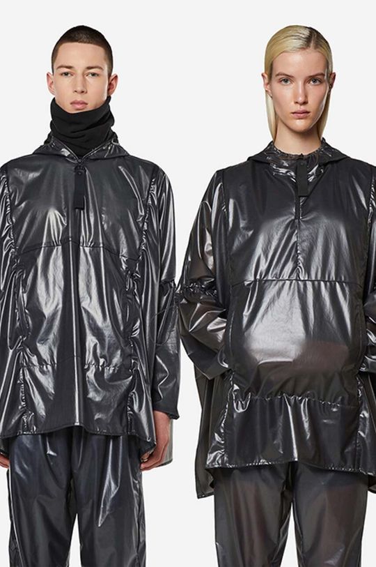 Сверхлегкая непромокаемая куртка-анорак Rains, черный