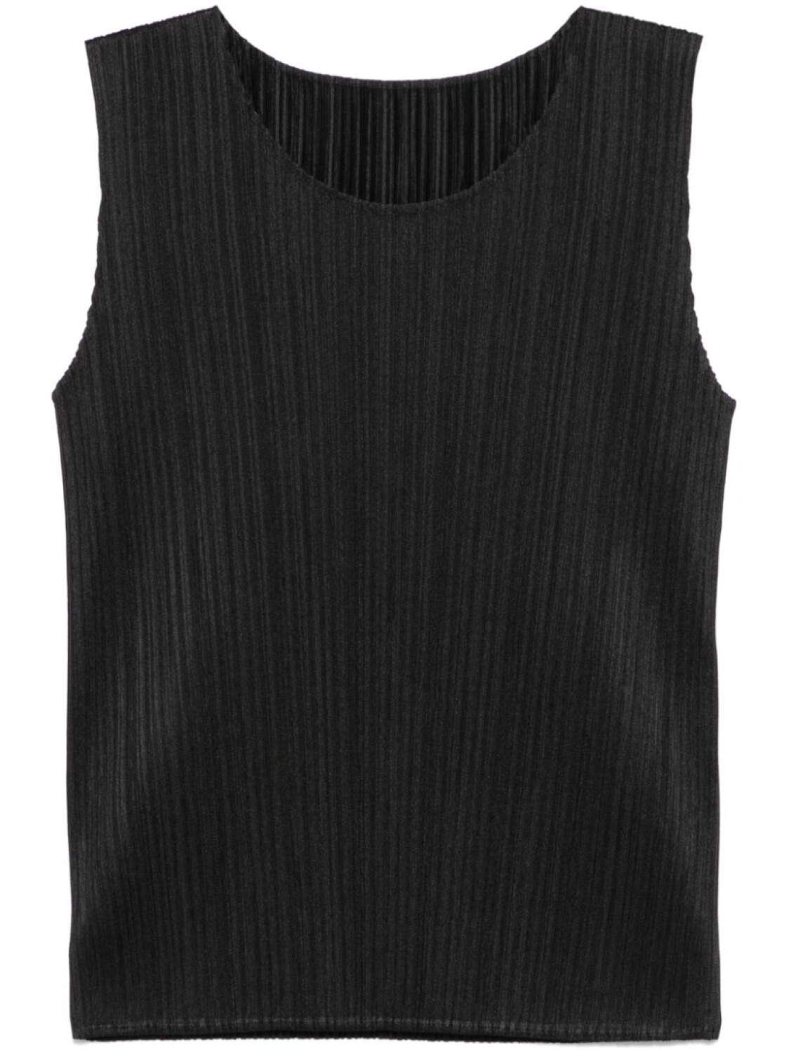 

Плиссированный топ без рукавов Pleats Please Issey Miyake, черный