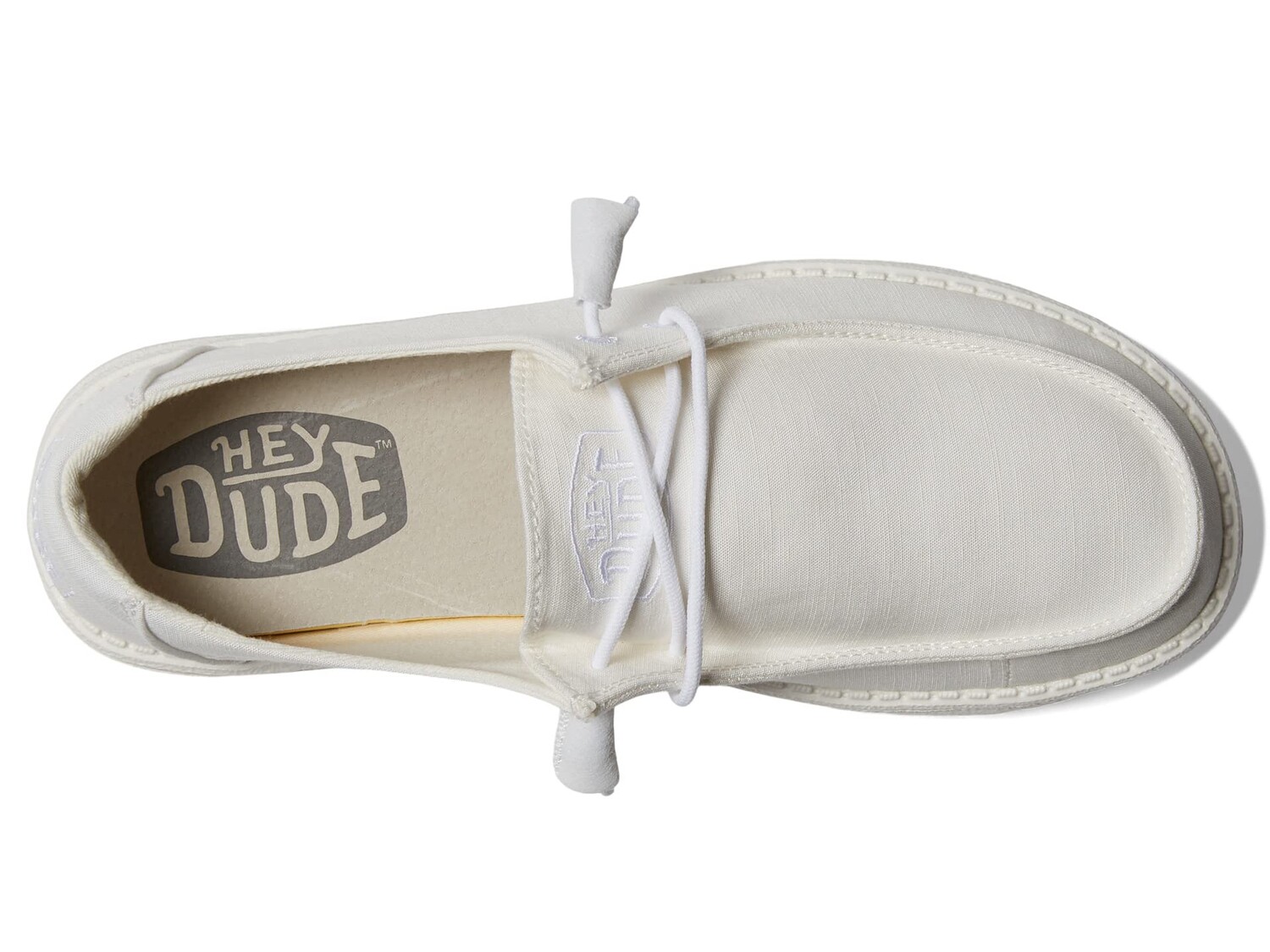 

Кроссовки Hey Dude Wendy Slub Canvas Slip-On Casual Shoes, белый