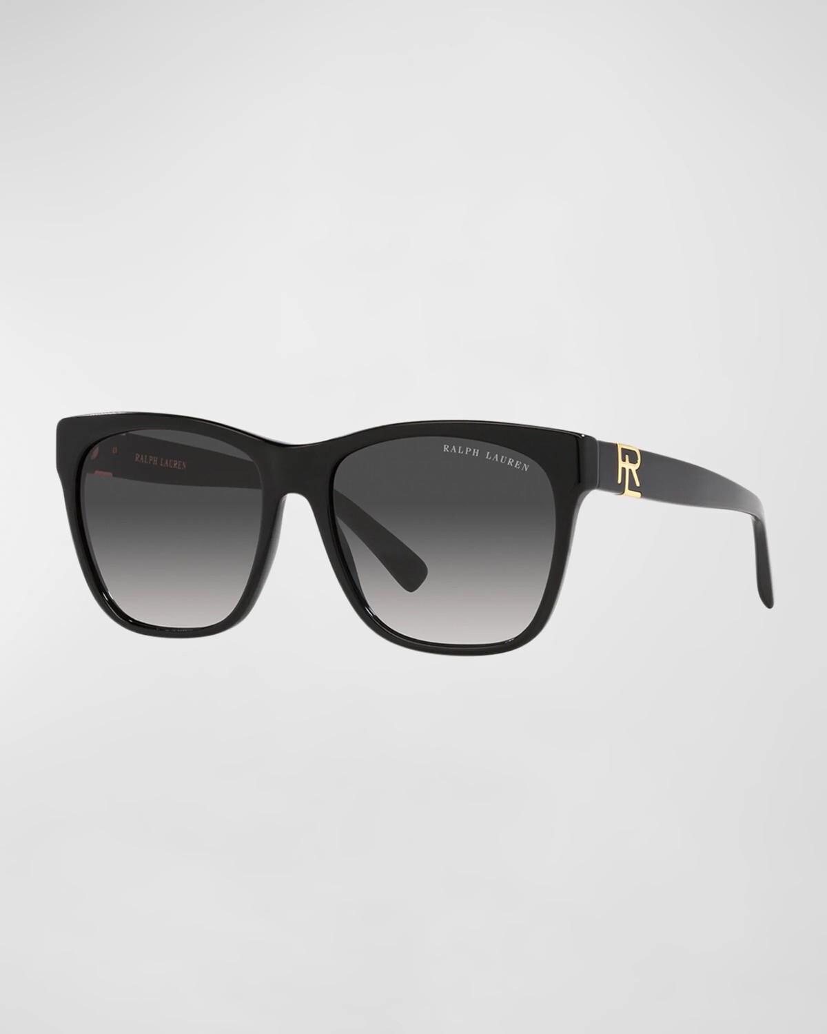 

Квадратные солнцезащитные очки RL Monogram с градиентом из ацетата Lauren Ralph Lauren, черный