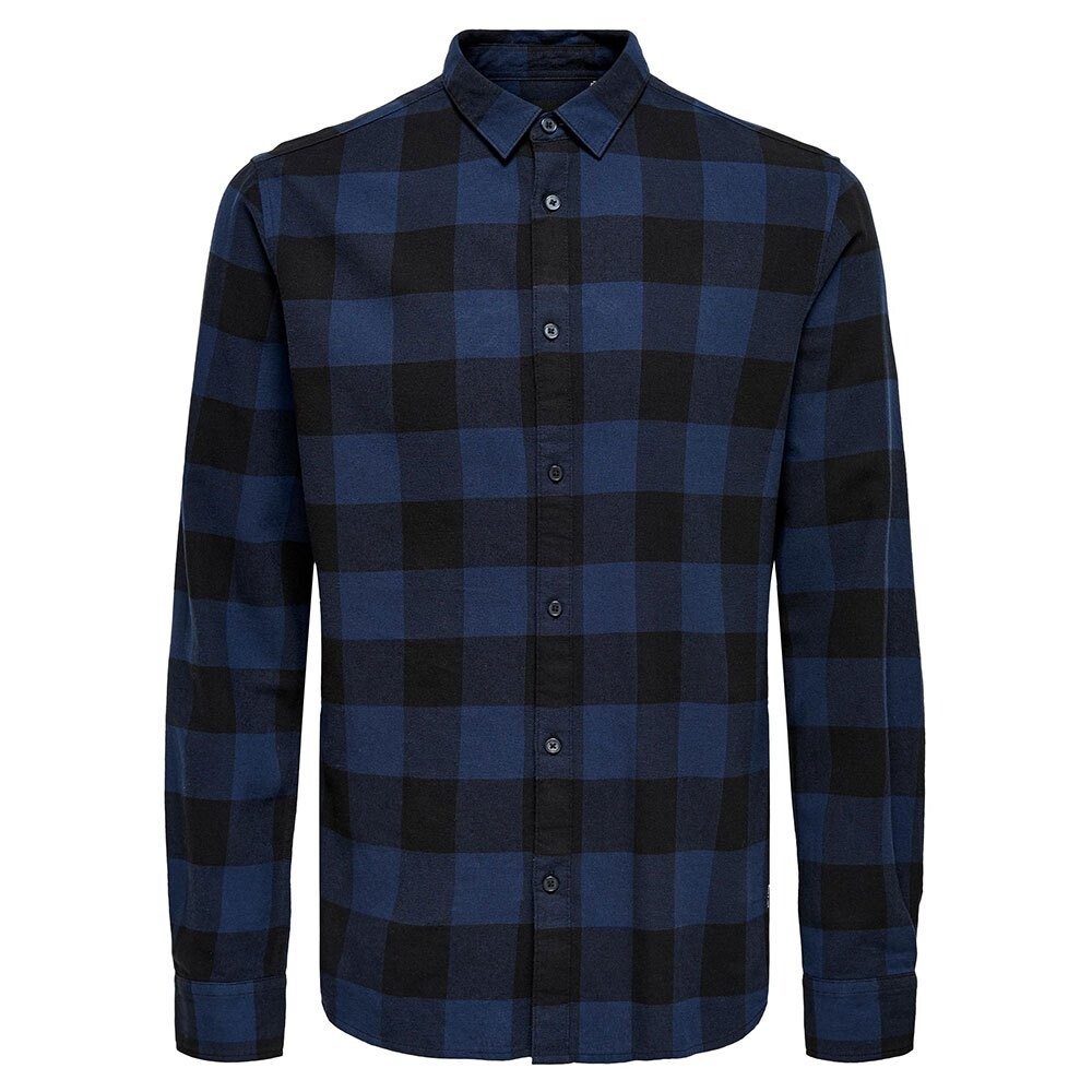 

Рубашка Only & Sons Gudmund Life Checked, синий