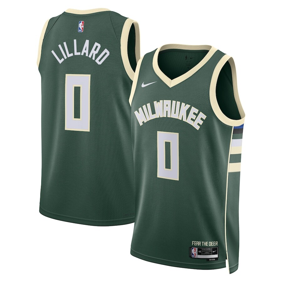 

Джерси Nike Milwaukee Bucks, зеленый
