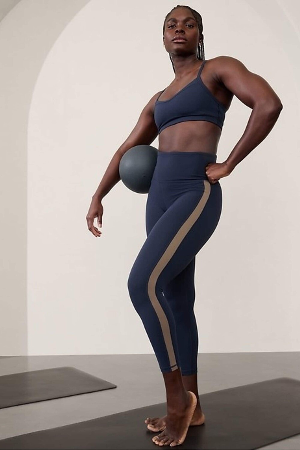 

Леггинсы Elation с ультравысокой посадкой и цветными блоками 7/8 Athleta, синий