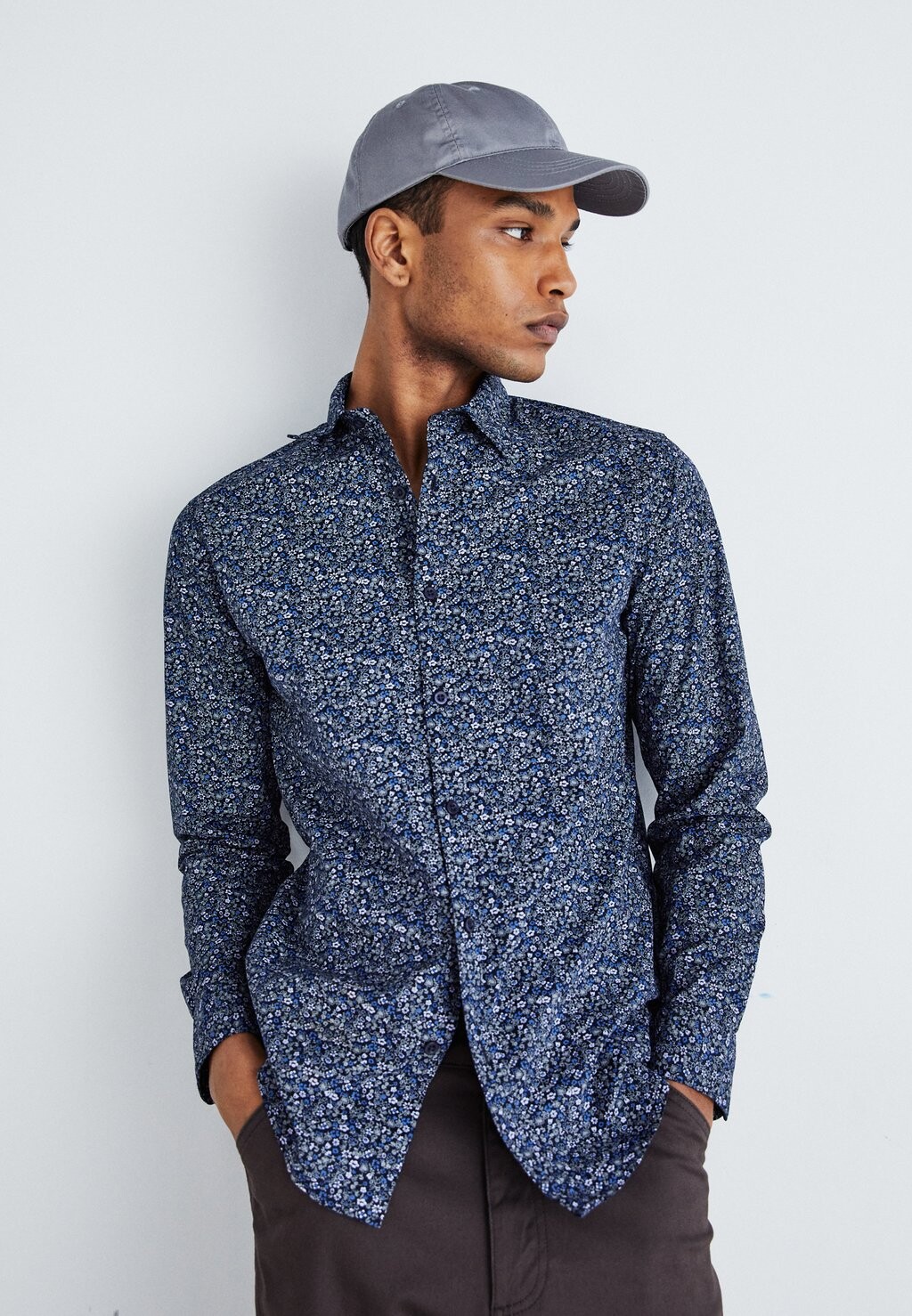 

Рубашка Slhslimfreddies Selected, цвет dark navy