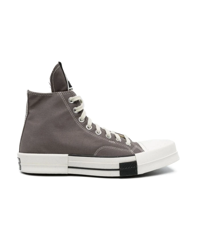 

Высокие кеды из парусины Rick Owens, серый