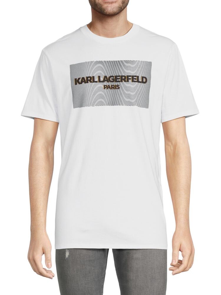 

Футболка с логотипом Karl Lagerfeld Paris, белый