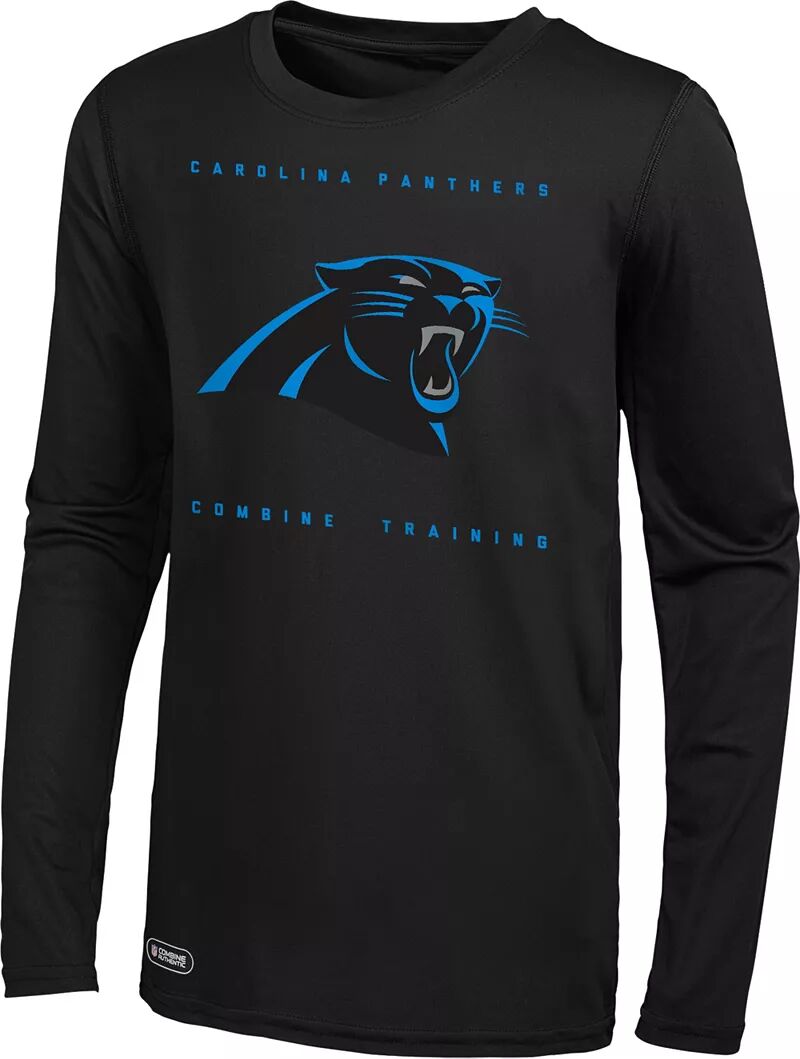 Мужская футболка Nfl Combine Joint Carolina Panthers Side Drill с длинными рукавами