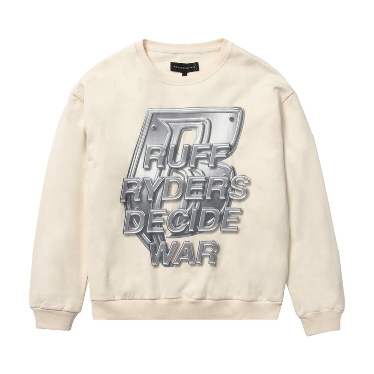 

Толстовка Who Decides War Ruff Ryders Crewneck, белый