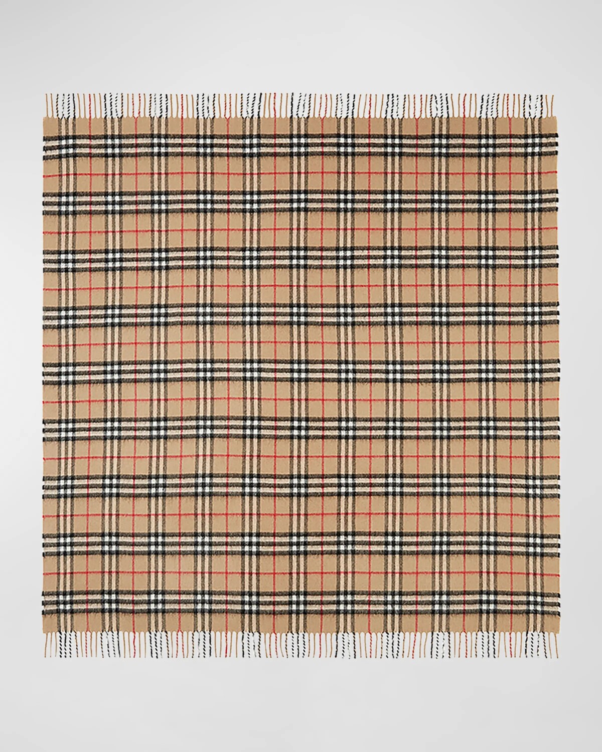 

Кашемировое одеяло в клетку Vintage Check Burberry, цвет Archive Beige