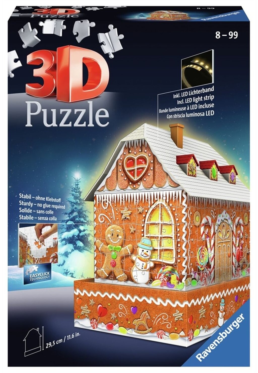 

Пазл GEBOUWEN NIGHT EDITION GINGERBREAD HOUSE Ravensburger, цвет multi coloured