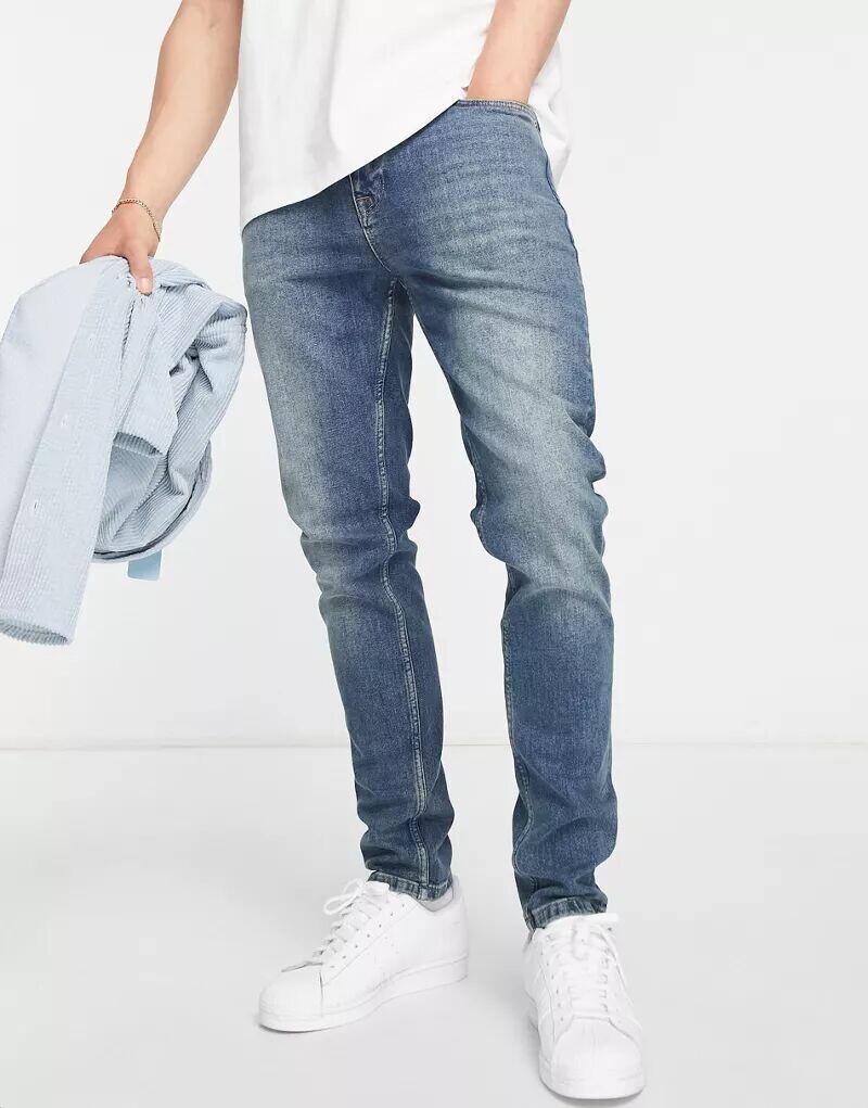 

Винтажные темные джинсы скинни ASOS