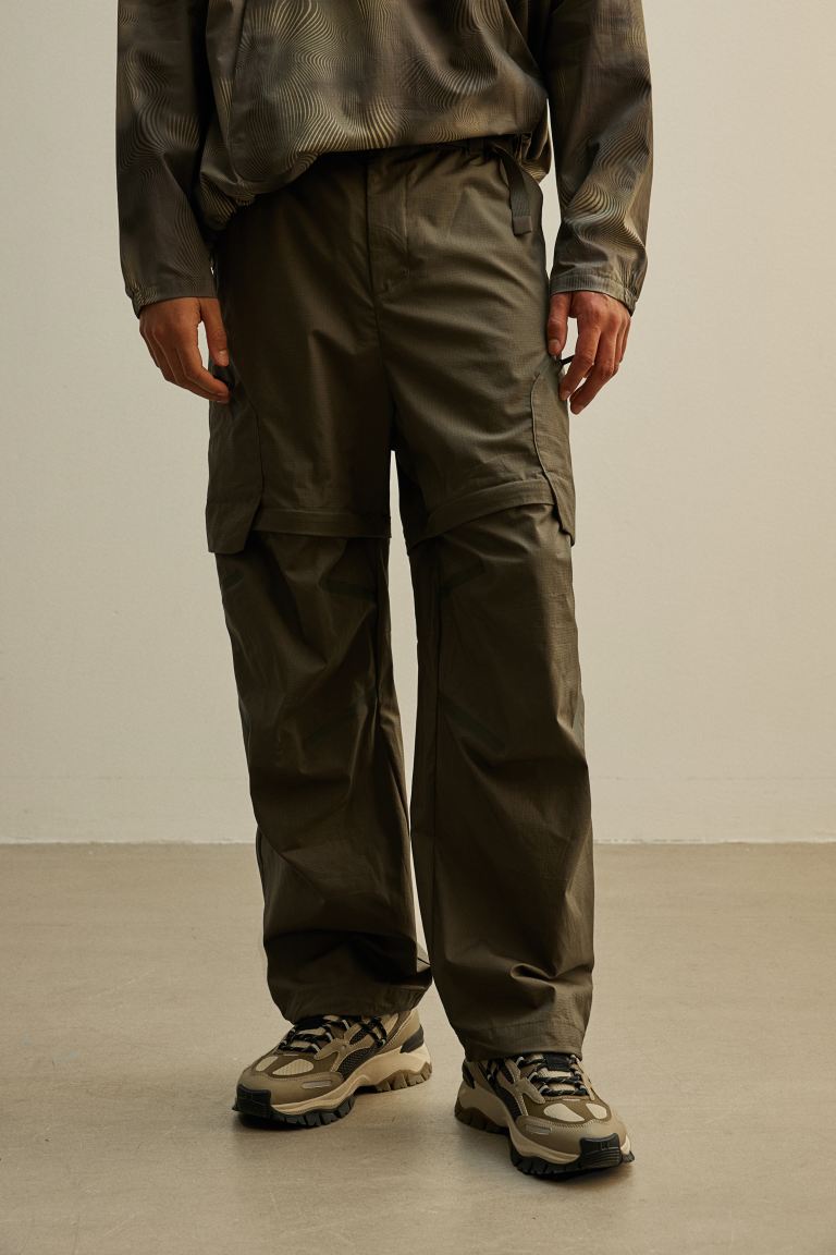 Водоотталкивающие походные брюки H&M, зеленый водоотталкивающие походные штаны черный m