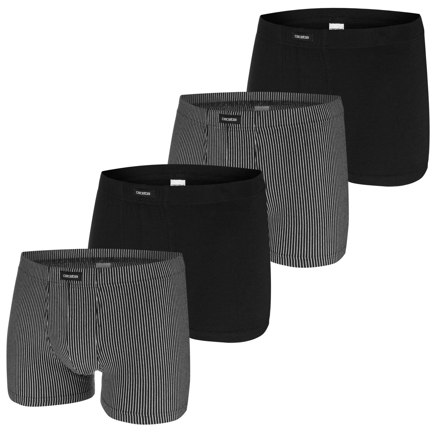 

Боксеры CECEBA Boxershorts 4 шт, цвет Schwarz / Gestreift