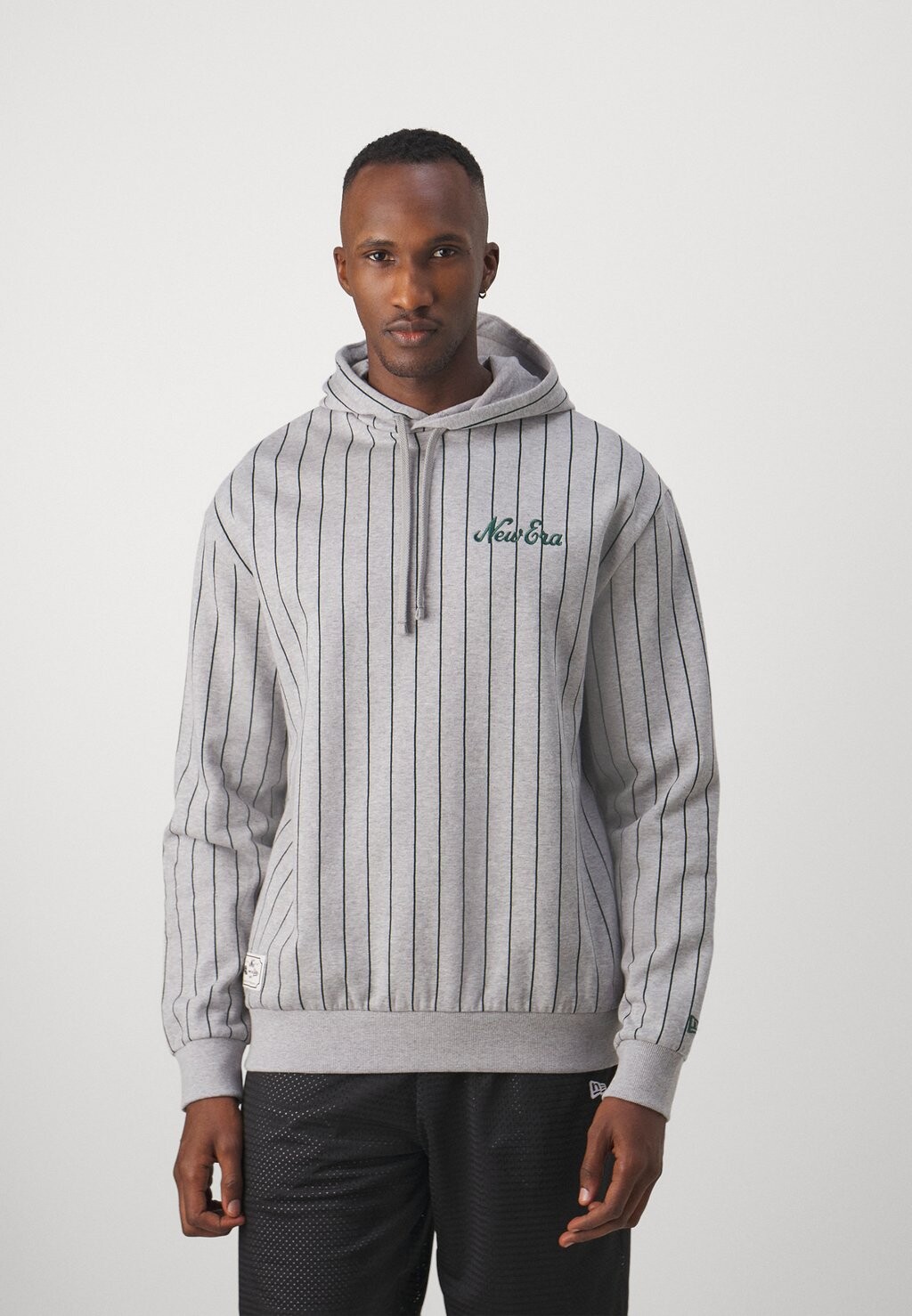 

Толстовка с капюшоном Pinstripe Hoody New Era, цвет grey