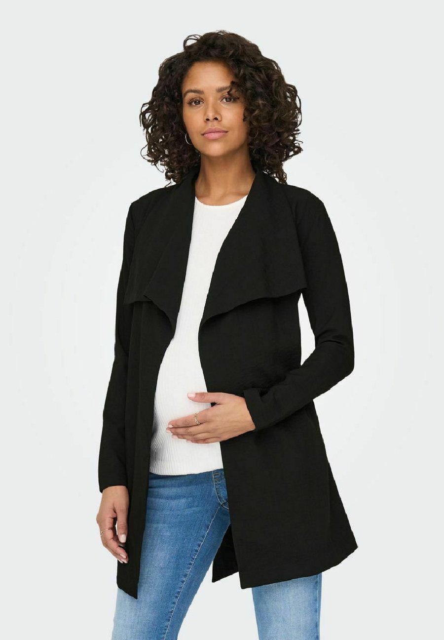 Пальто ONLY MATERNITY, черный пальто зимнее only с капюшоном maternity черный