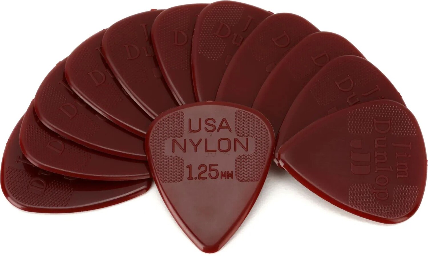 

Нейлоновые стандартные медиаторы Dunlop 44P125 — сверхтяжелые, 1,25 мм, 12 шт.