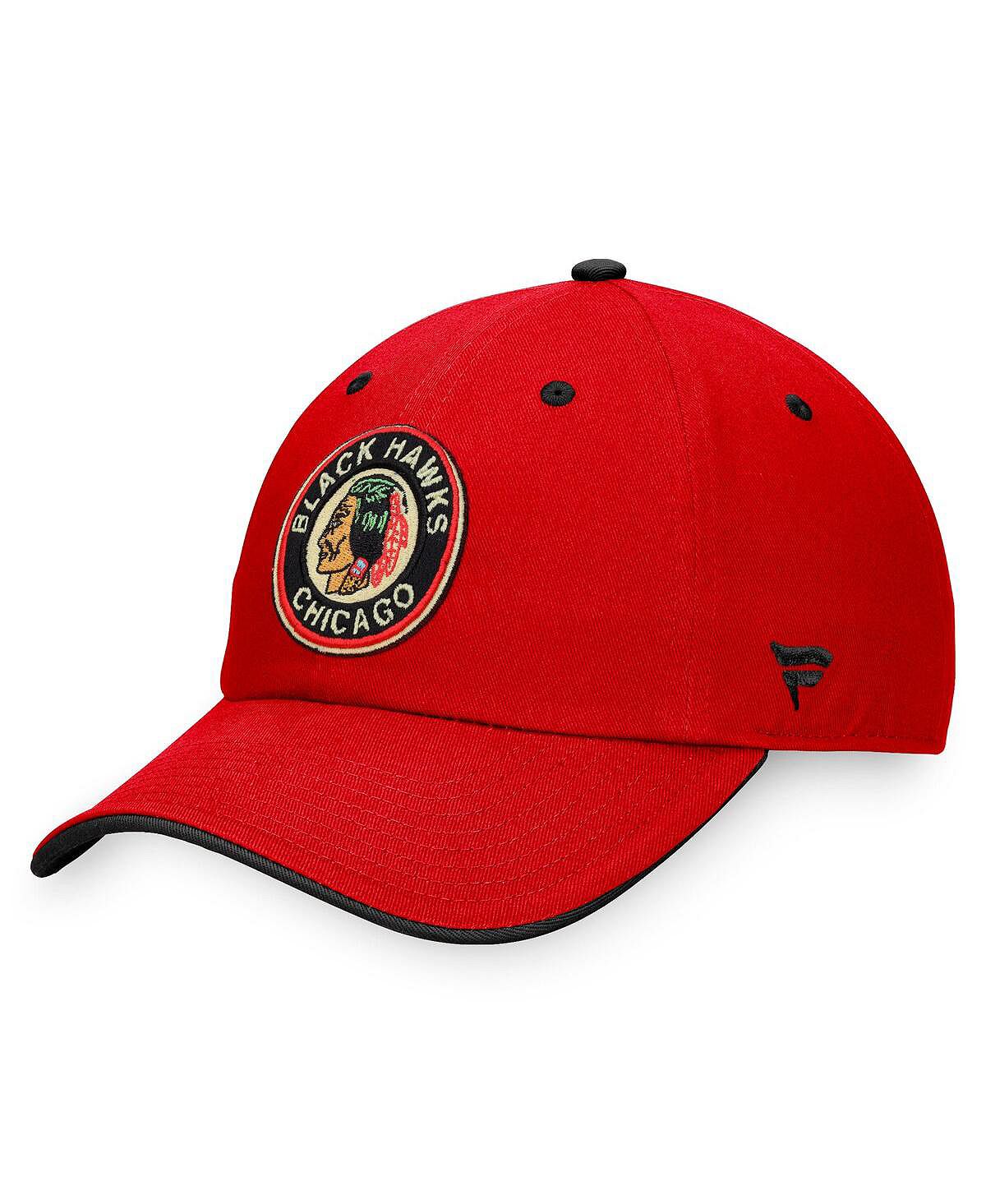 цена Мужская красная фирменная регулируемая кепка Chicago Blackhawks Original Six Fanatics