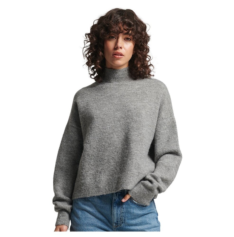 

Свитер Superdry Vintage Essential Mock Neck, серый