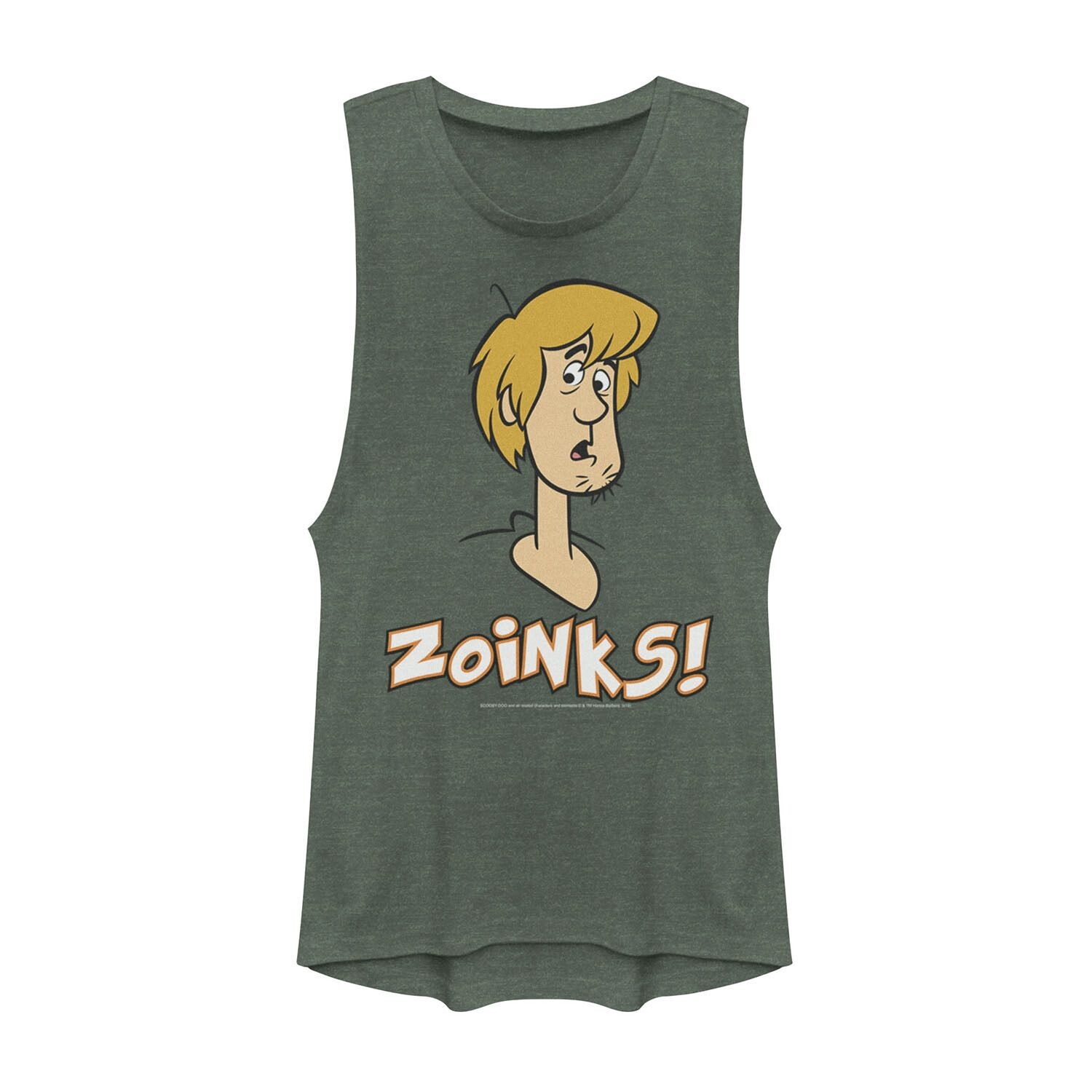 

Футболка с мускулистым рисунком Scooby-Doo Shaggy Confused "Zoinks" для юниоров Licensed Character