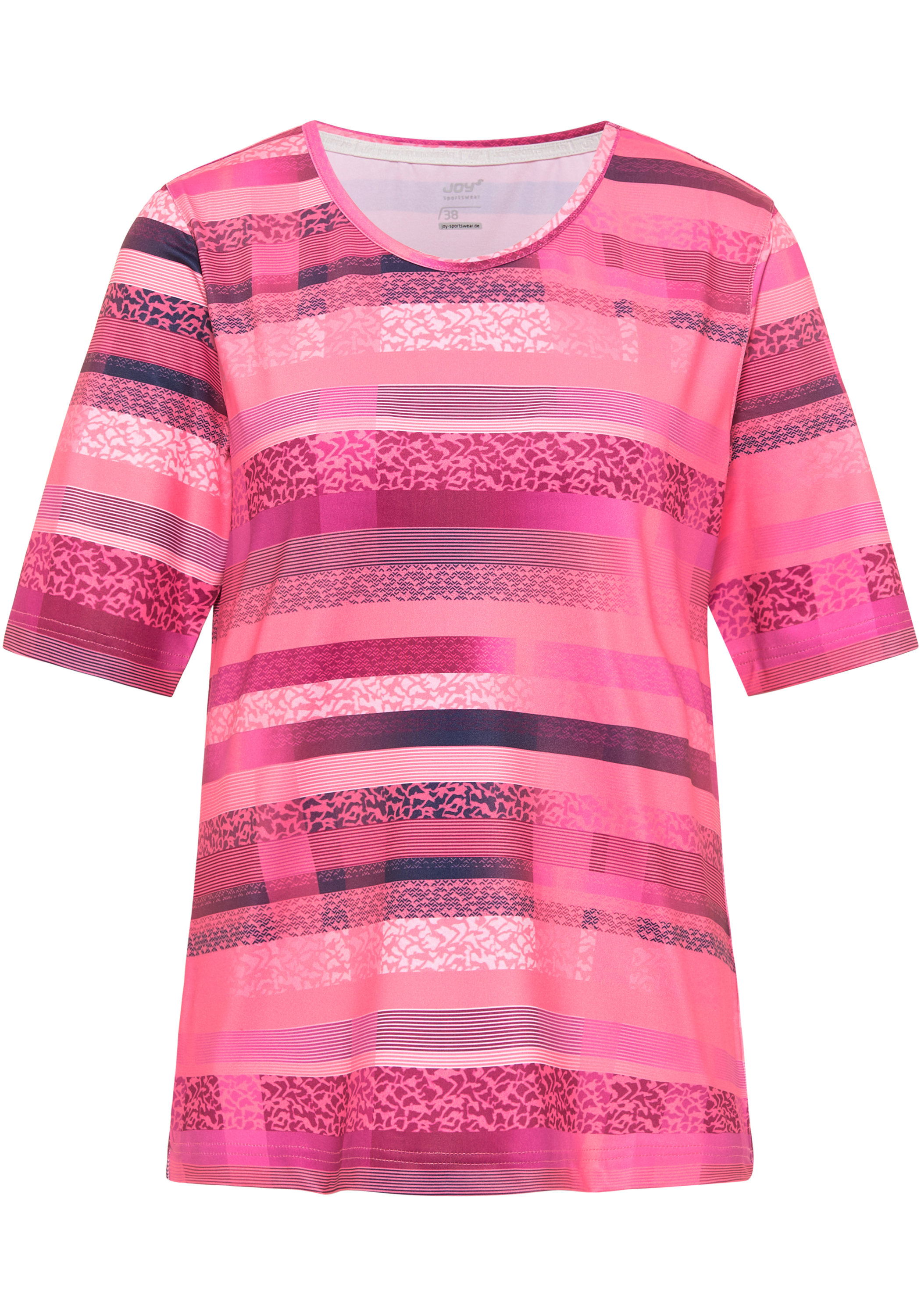 Спортивная футболка Joy Sportswear ALYSSA, цвет camelia pink stripes