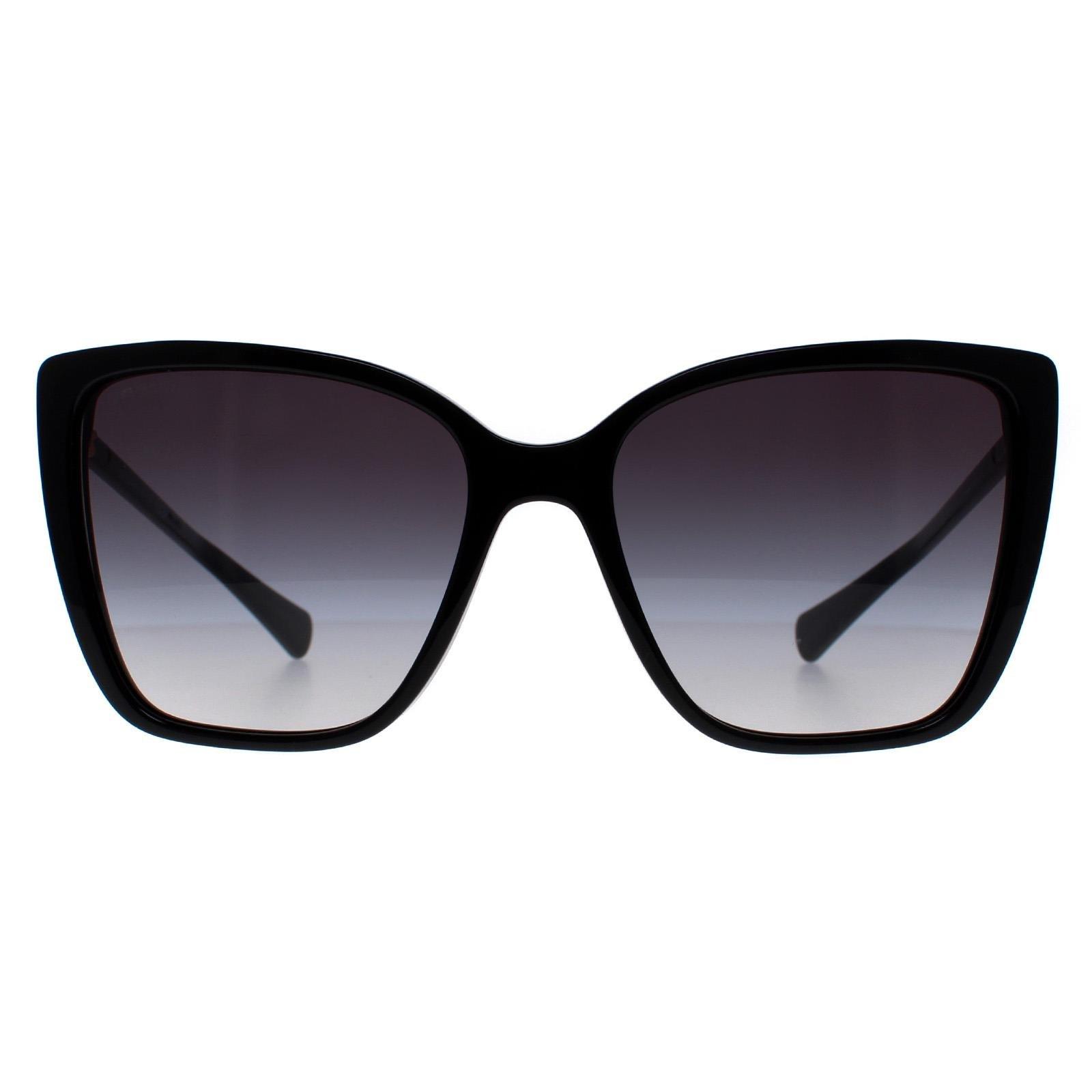 Квадратный черно-серый градиент BV8247B Bvlgari, черный солнцезащитные очки квадратные оправа пластик черепаховый