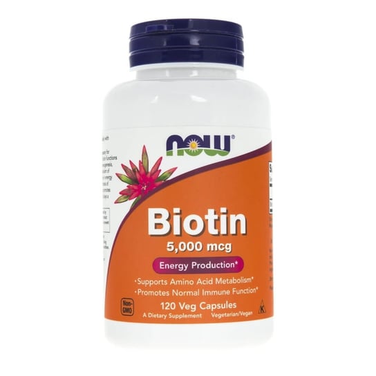 Now Foods, Биологически активная добавка Биотин 5000 мкг, 120 капсул