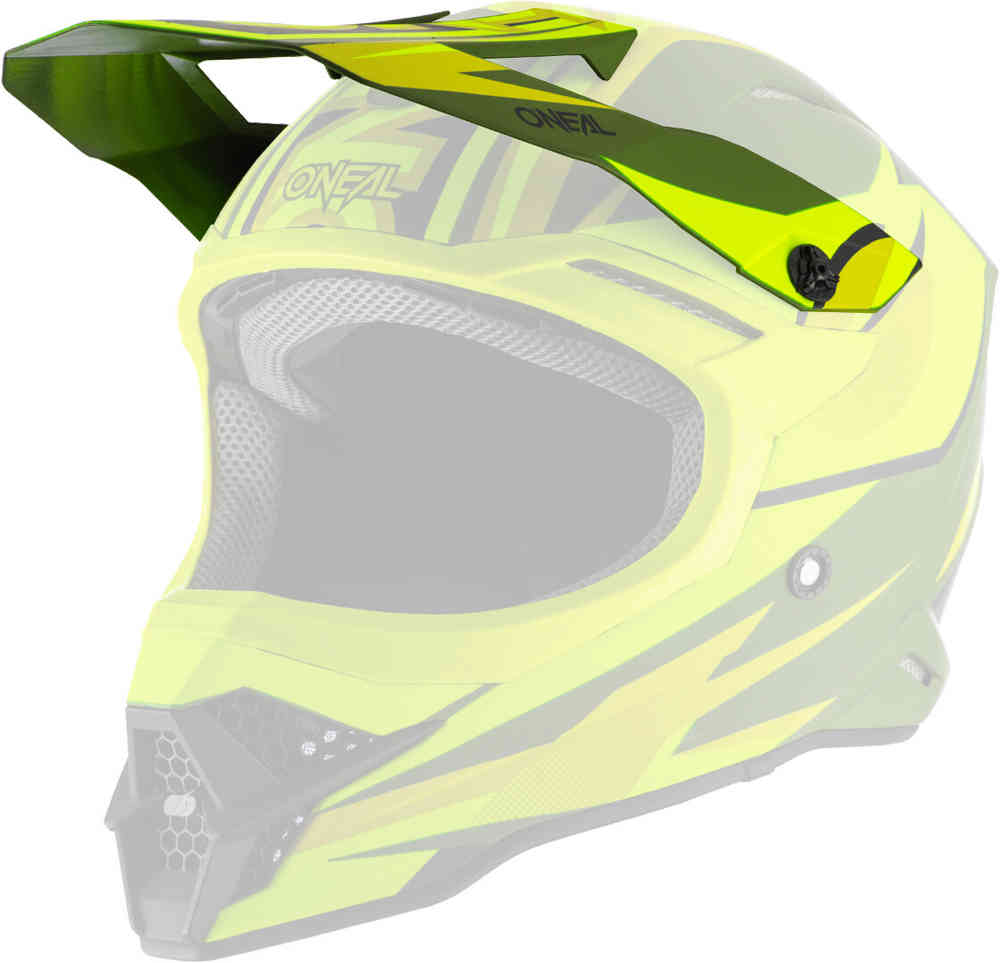 3series вертикальный козырек для шлема oneal черно белый 3Series Riff 2.0 Шлем Пик Oneal, зеленый