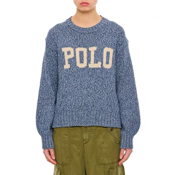 

Пулловер cotton wool logo pullover Polo Ralph Lauren, синий