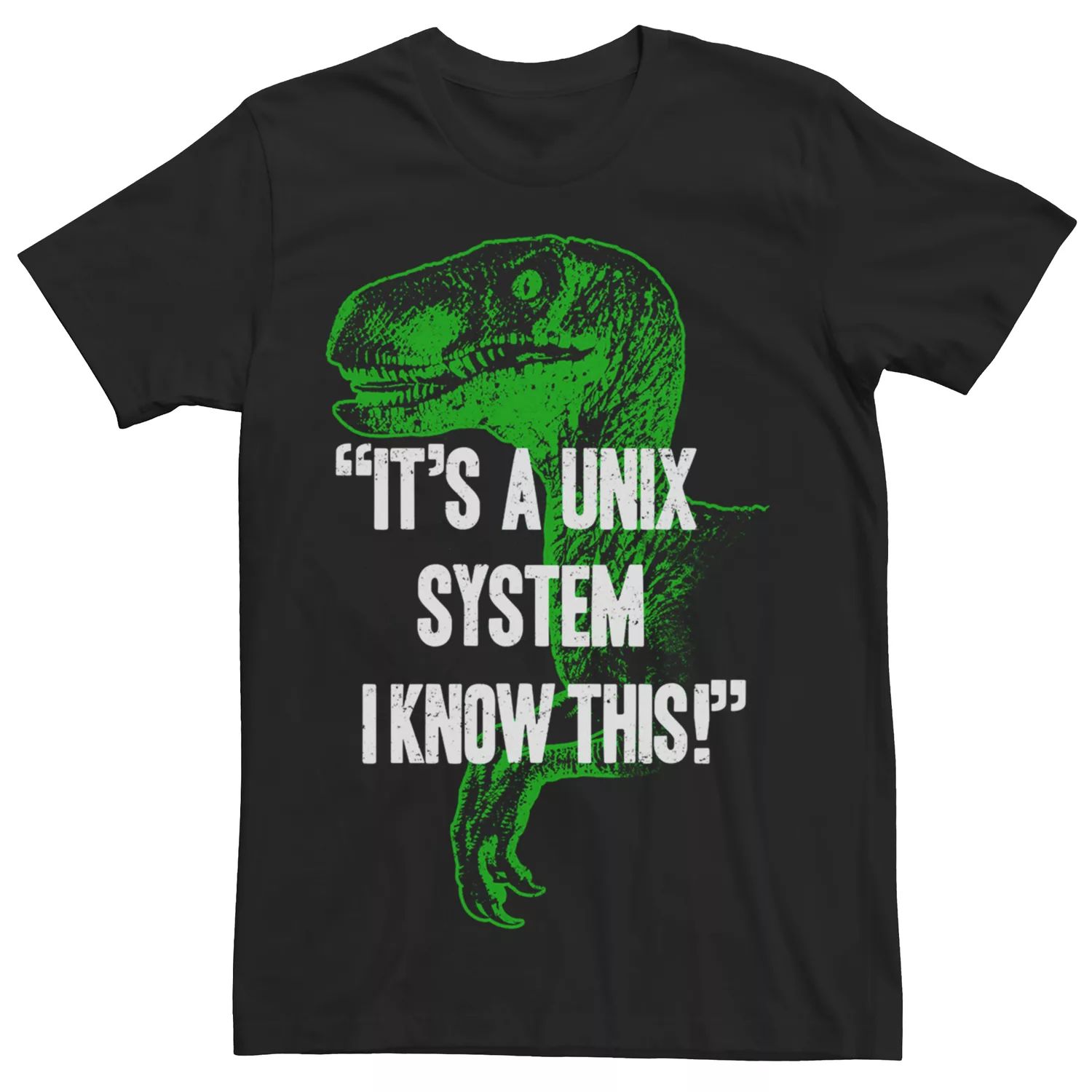 Мужская футболка Jurassic Park I Know This Licensed Character мужская футболка dime i know серый размер l