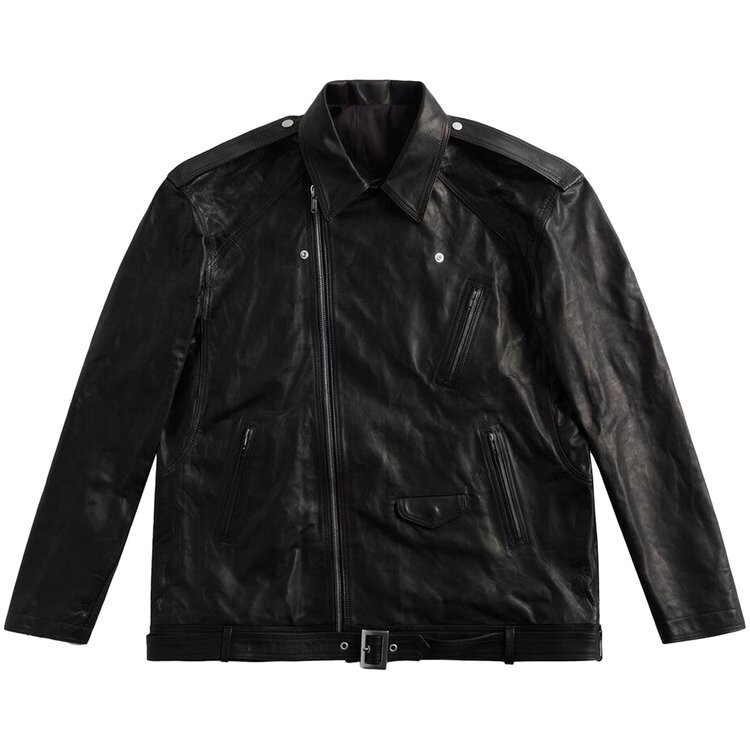 

Куртка Rick Owens Luke Leather Jacket, черный