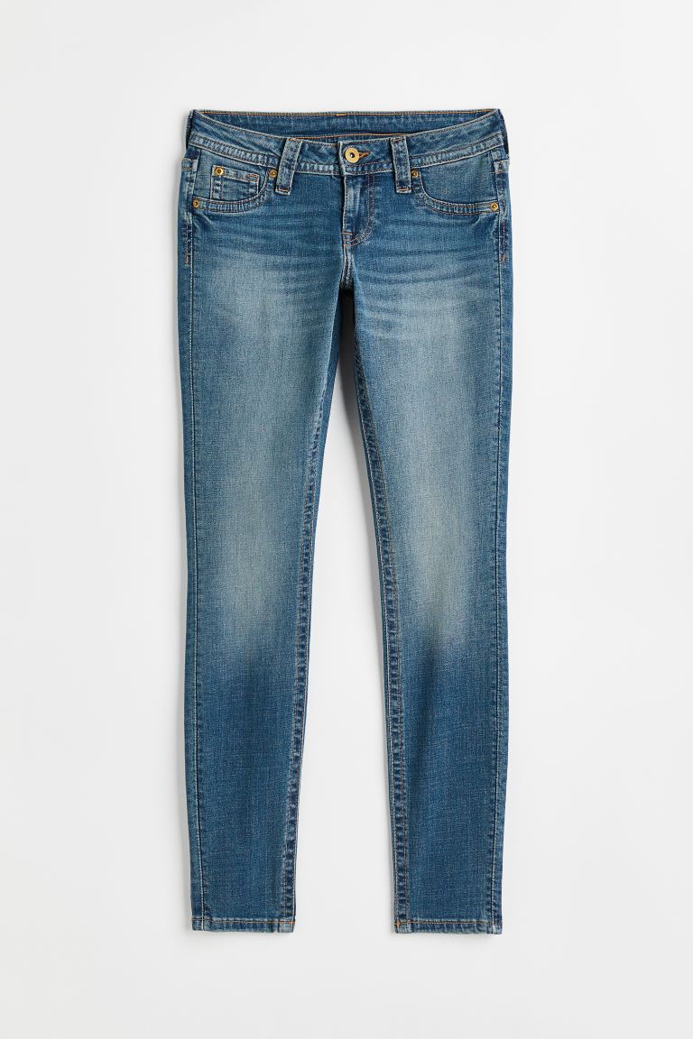 Узкие низкие джинсы H&M