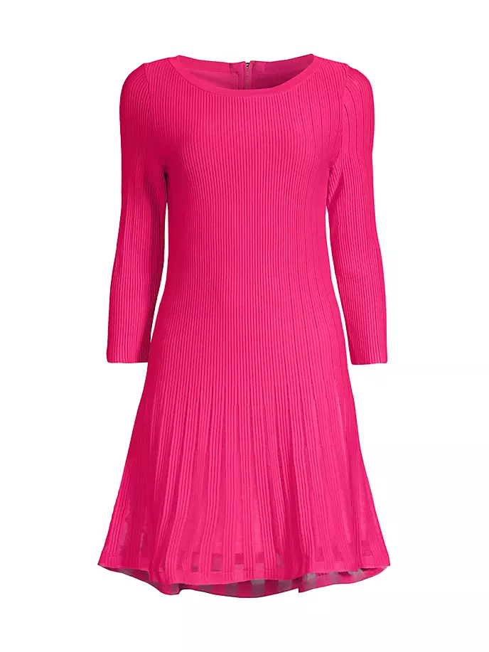 цена Мини-платье Tabitha в рубчик-годе Milly, цвет milly pink
