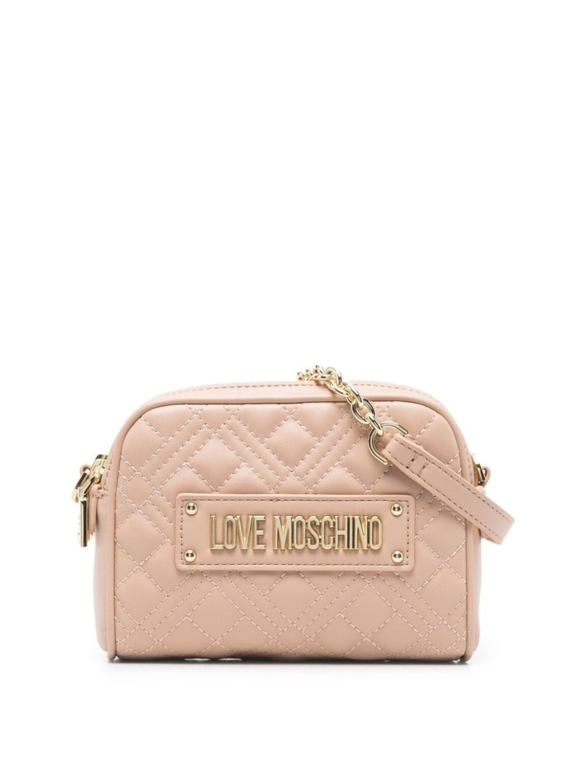 

Love Moschino стеганая сумка через плечо, нейтральный цвет