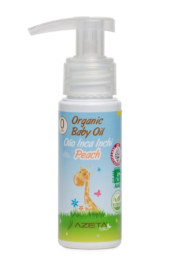 Органическое персиковое масло для ухода и массажа для детей и младенцев, 50 мл Azeta Bio