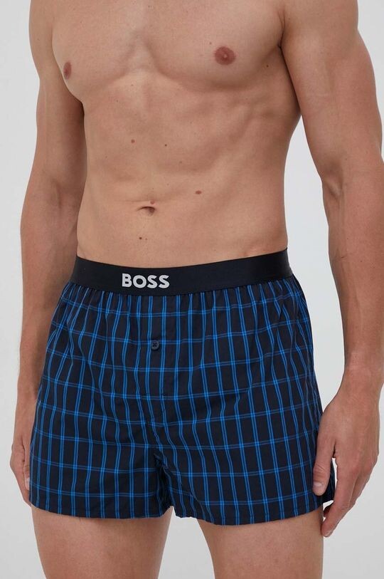 

2 пары хлопковых боксеров Boss, темно-синий