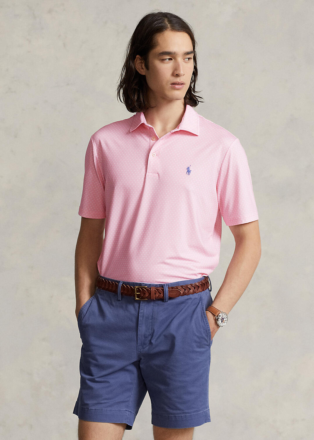 

Рубашка поло Classic Fit в горошек