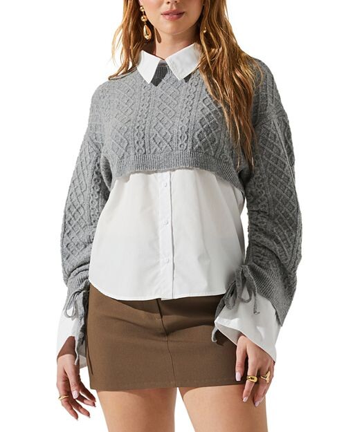 

Свитер Carol, смешанная техника ASTR the Label, цвет Gray