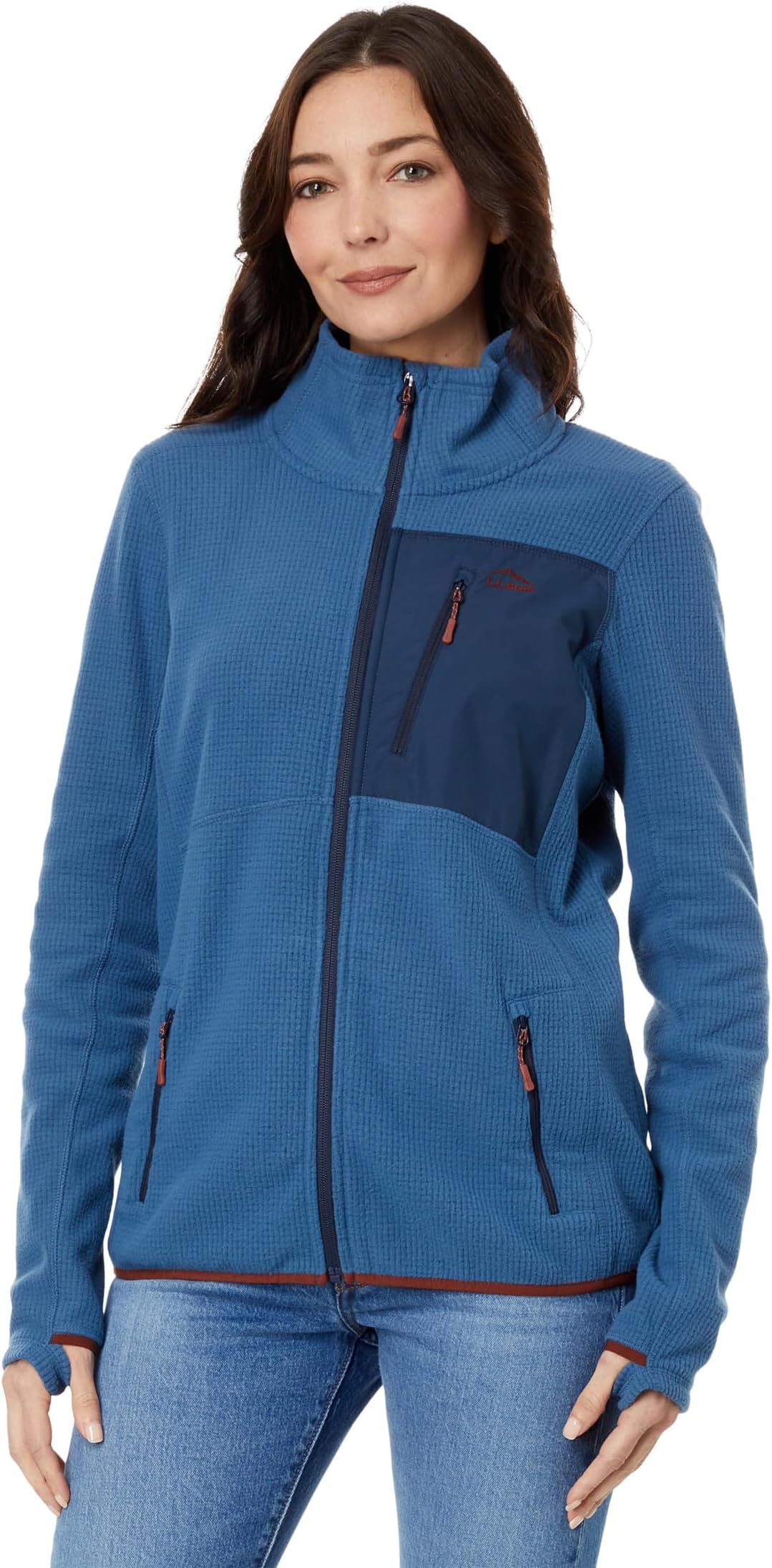 Куртка Pathfinder Performance Fleece Full Zip Jacket L.L.Bean, цвет Bright Mariner/Nautical Navy